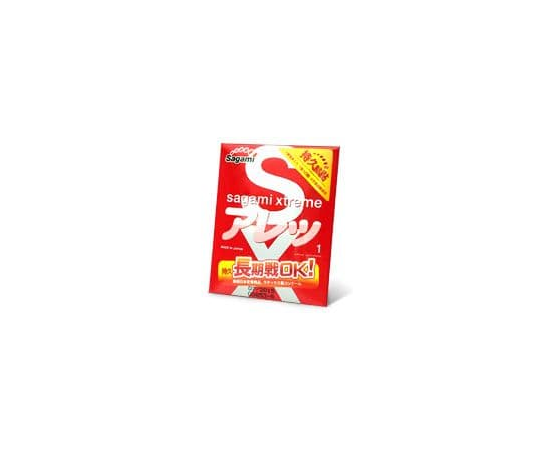 Утолщенный презерватив Sagami Xtreme FEEL LONG с точками - 1 шт., фото 