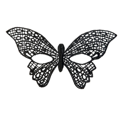 Нитяная маска в форме бабочки, Цвет: черный, фото 