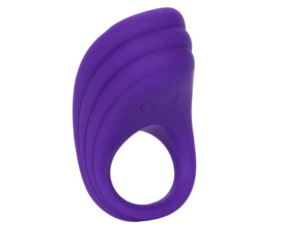 Фиолетовое эрекционное виброкольцо Silicone Rechargeable Passion Enhancer, фото 