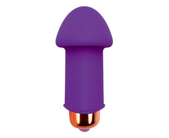Силиконовый вибромассажер Sweet Toys - 5 см., Цвет: фиолетовый, фото 