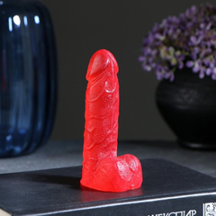 Красное фигурное мыло "Фаворит" с земляничным ароматом - 95 гр., фото 