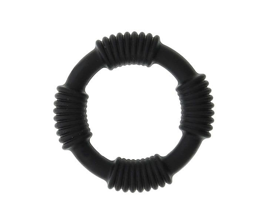 Чёрное эрекционное кольцо PLAY CANDI COTTON POP BLACK, фото 