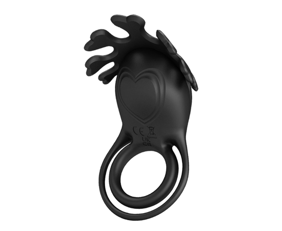 Эрекционное кольцо с вибрацией Baile Ruben, Цвет: черный, фото 
