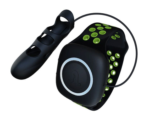 Уникальный вибропалец с пультом управления-браслетом Touche - размер S, Цвет: черный, фото 