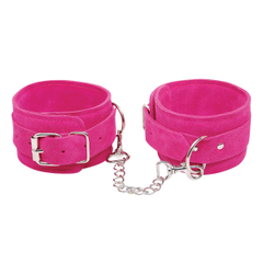 Розовые замшевые наручники Pink Wrist Cuffs, фото 