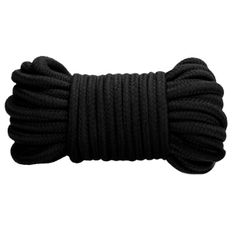 Черная веревка для связывания Thick Bondage Rope -10 м., фото 