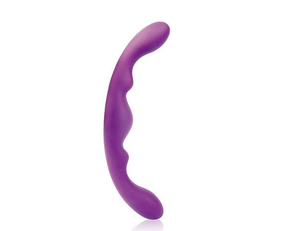 Фиолетовый двусторонний фаллоимитатор Cosmo - 26 см., Цвет: фиолетовый, фото 