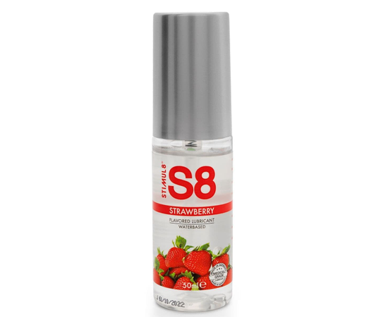 Лубрикант S8 Flavored Lube со вкусом клубники - 50 мл., Объем: 50 мл., фото 