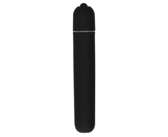Вибропуля Bullet Vibrator Extra Long - 10,5 см., Цвет: черный, фото 