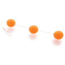 Анальная цепочка из 3 оранжевых шариков, фото 