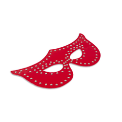 Таинственная красная маска с заклёпками, фото 