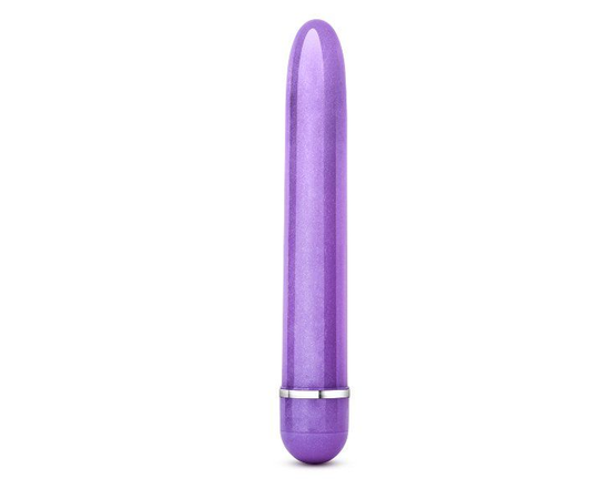 Фиолетовый тонкий классический вибратор Slimline Vibe - 17,8 см., Длина: 17.80, Цвет: фиолетовый, фото 