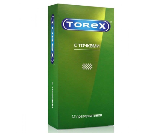 Текстурированные презервативы Torex "С точками" - 12 шт., фото 