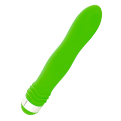 Зеленый  водонепроницаемый вибратор - 18 см., фото 
