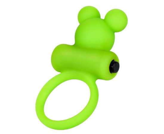 Зеленое виброкольцо на пенис A-Toys, фото 