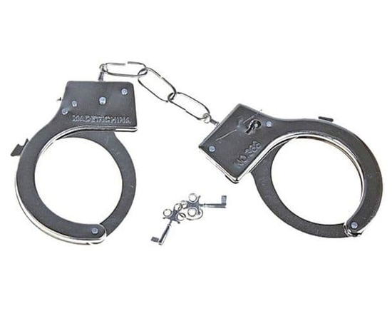 Металлические наручники с регулируемыми браслетами, фото 