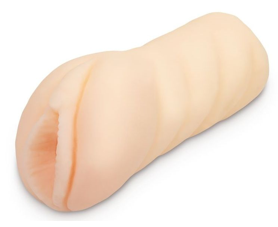 Нежный реалистичный мастурбатор-вагина с рельефной поверхностью, фото 