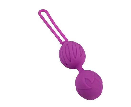 Фиолетовые вагинальные шарики Geisha Lastic Ball S, фото 