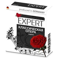 Гладкие презервативы Expert "Классическая опера" - 3 шт., фото 