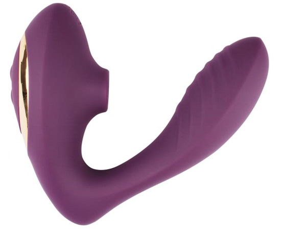 Фиолетовый вибростимулятор Double Orgasm, фото 