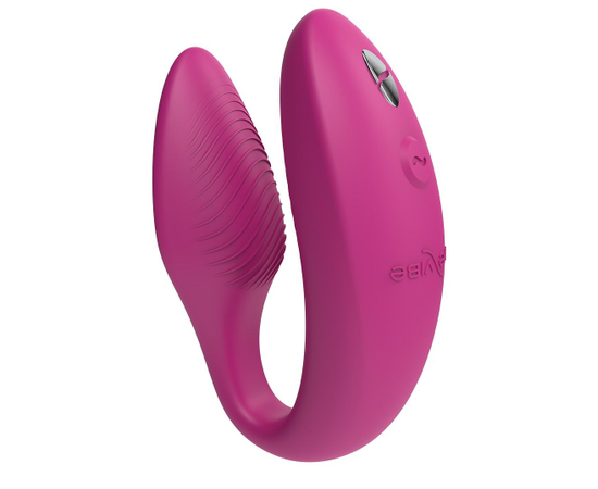 Розовый вибратор для пар We-Vibe Sync 2, Цвет: розовый, фото 