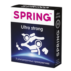 Ультрапрочные презервативы SPRING ULTRA STRONG - 3 шт., фото 