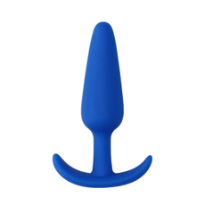 Анальная пробка для ношения Slim Butt Plug - 8,3 см., Цвет: синий, фото 