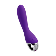 Фиолетовый вибратор «Дрючка-удовольствие» - 20,5 см., фото 