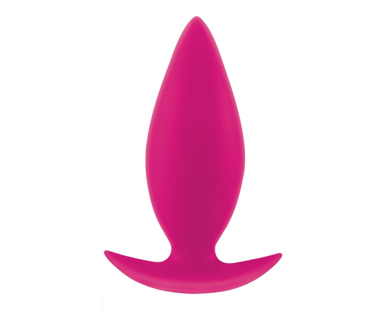 Розовая анальная пробка для ношения INYA Spades Medium - 10,2 см., фото 