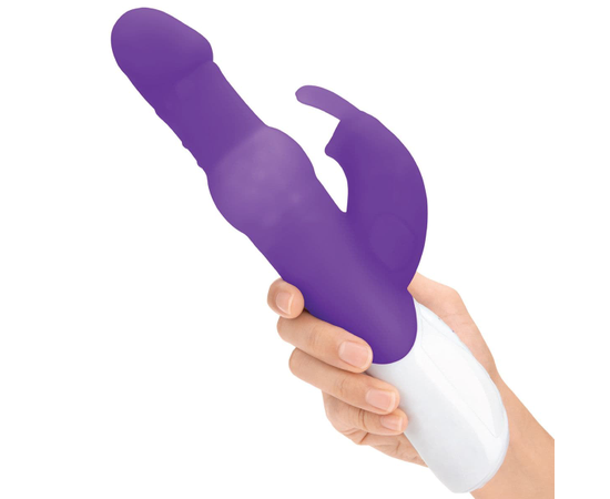 Вибратор с вращающимися шариками Rabbit Essentials - 26,3 см., Цвет: фиолетовый, фото 