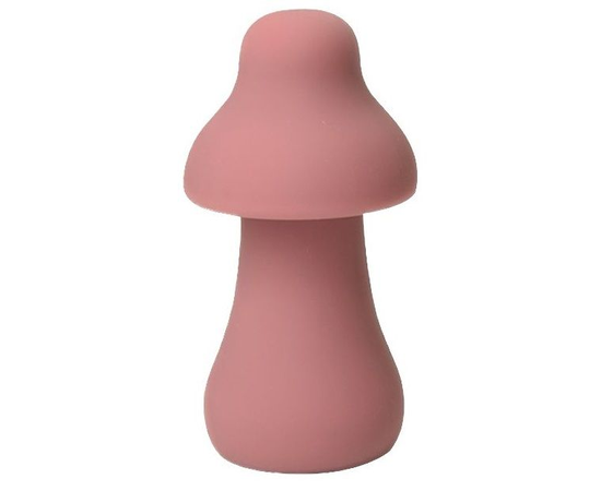 Розовый перезаряжаемый клиторальный стимулятор-грибочек Protruding Mushroom, Длина: 9.50, Цвет: розовый, фото 
