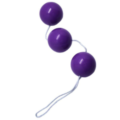 Фиолетовые тройные вагинальные шарики, Цвет: фиолетовый, фото 