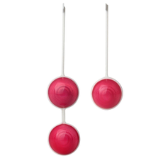 Красные вагинальные шарики Z Beads-Ruby в силиконовых корпусах, Цвет: красный, фото 