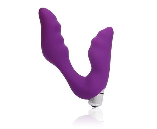 Фиолетовый вибромассажер Сosmo - 12,7 см., фото 