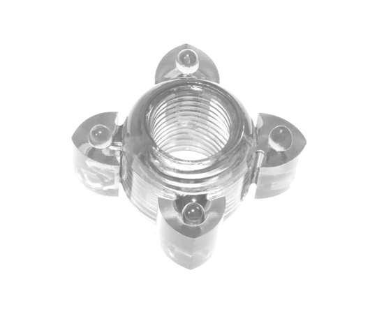 Прозрачное эрекционное кольцо Rings Screw, фото 
