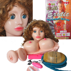 Надувная кукла с вибратором Erotic, фото 