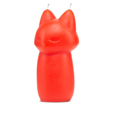 Красная БДСМ-свеча в форме злой кошки Fox Drip Candle, фото 