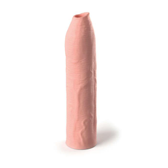 Насадка-удлинитель Uncut Silicone Penis Enhancer - 17,8 см., Длина: 17.80, Цвет: телесный, фото 