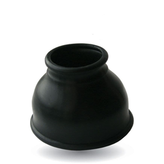 Чёрная силиконовая насадка для помпы - размер L, фото 