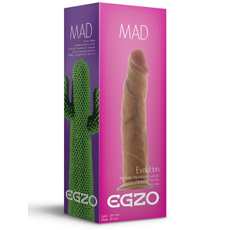 Реалистичный фаллоимитатор без мошонки Mad Cactus - 20,5 см., Цвет: телесный, фото 