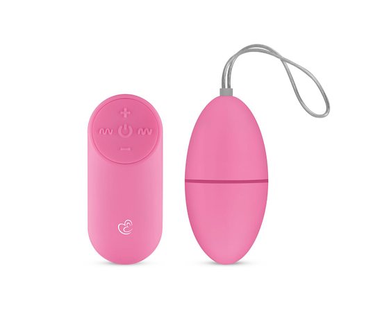 Розовое виброяйцо Vibrating Egg с пультом ДУ, фото 