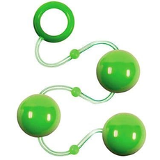 Зеленые анальные шарики Renegade Pleasure Balls, фото 