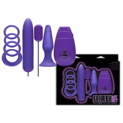 Фиолетовый вибронабор FLIRTY, фото 