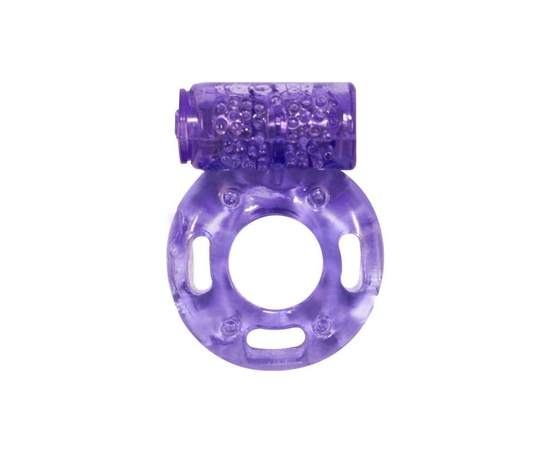 Фиолетовое эрекционное кольцо с вибрацией Rings Axle-pin, фото 