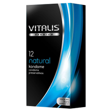 Классические презервативы VITALIS PREMIUM natural - 12 шт., Объем: 12 шт., Цвет: прозрачный, фото 