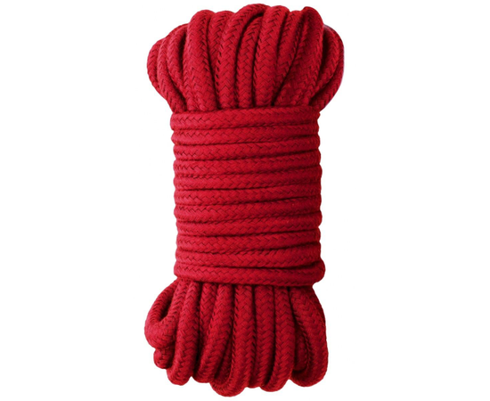 Красная веревка для бондажа Japanese Rope - 10 м., фото 