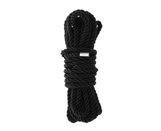Веревка для шибари DELUXE BONDAGE ROPE - 5 м., Цвет: черный, фото 