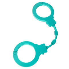 Аквамариновые силиконовые наручники, фото 
