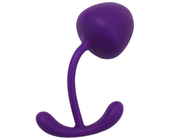 Фиолетовый вагинальный шарик Sweet Apple, Цвет: фиолетовый, фото 