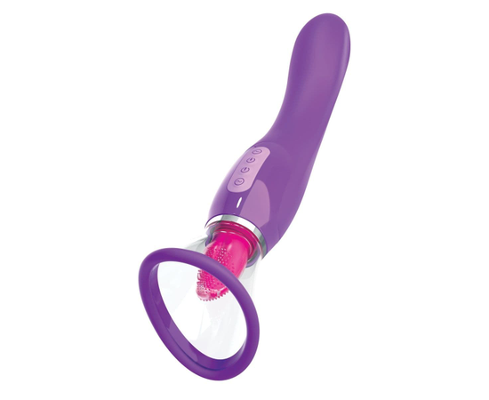 Фиолетовый вакуумный клиторальный стимулятор Her Ultimate Pleasure, фото 